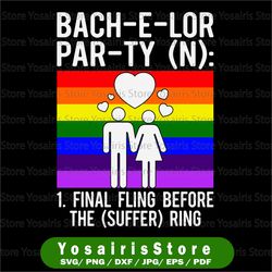 lgbt pride gay bachelor party suffering engagement svg, lgbt svg, lgbt flag svg, lgbt pride svg, lgbtq svg, rainbow svg