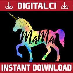 mama unicorn cute mother's day mamacorn happy mother's day png sublimation design