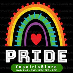 Pride Rainbow SVG, Retro Rainbow Svg, LGBTQ Pride Svg, LGBTQ Awareness, Gay Pride svg  Design, Sublimation Png