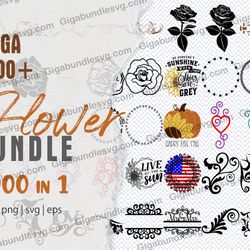 flower svg bundle | floral svg bundle | flower svg | floral svg | plant svg | hand drawn flower svg | flower clipart