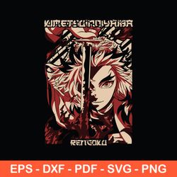 kyojuro rengoku svg, rengoku svg, anime svg, love anime svg, eps, svg, png - download  file
