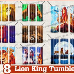 lion king tumbler bundle, skinny tumbler 20oz design, sublimation design download, digital png