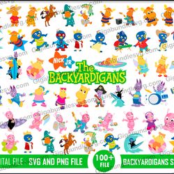 clipart - bundle layered svg, backyardigans svg, digital download, clipart, png, svg, cricut, cut file, silhouette, outl