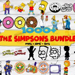 simpsons bundle svg - donut svg - simpsons cliparts - digital design - tshirt design - svg eps dxf pdf png
