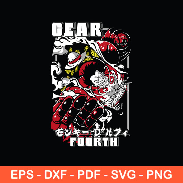 One Fuorth Image Luffy Gear Fourth Svg, Gear Fourth Svg, One Piece Svg, Anime | Inspire ...