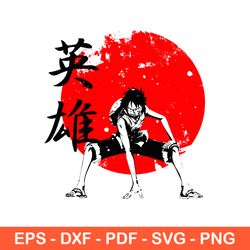 luffy one piece anime svg, monkey d luffy svg, anime character svg, anime svg, svg, eps, png - download file