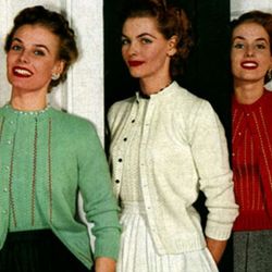 Vintage Crochet Women Cardigan Jumper Sweater Knitted Dress Sweater Women Jacket PDF