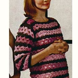 Vintage Crochet Women's Pullover Cardigan Knitted Jumper Sweater Knitted Dress Sweatshirt Women's Jacket PDF