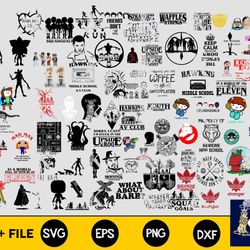 240 file stranger things ss4 svg, mega bundle stranger things ss4 svg, for cricut, silhouette, digital, file cut