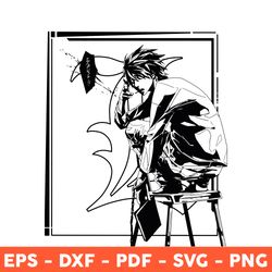 L Death Note SVG, L Character SVG, Death Note SVG, Manga Ani - Inspire  Uplift
