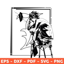 l death note svg, l character svg, death note svg, manga anime svg, anime svg, png, dxf - download  file