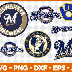 milwaukee brewers bundle svg, milwaukee brewers svg, mlb svg, sport svg, png dxf eps file