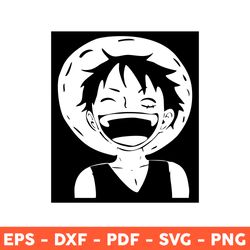 luffy smile svg, luffy one piece svg, monkey d luffy svg anime, anime svg, eps, png - download  file