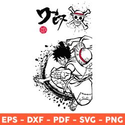 luffy svg, luffy one piece svg, monkey d luffy svg anime, one piece character svg, manga svg, eps, png - download  file