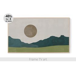 Frame TV art download, Samsung Frame TV art landscape, Frame TV art abstract, Frame TV art minimalist green beige | 483