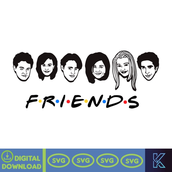FRIENDS, Svg, Friends Tv Show Png, Friends Clipart, Friends | Inspire ...