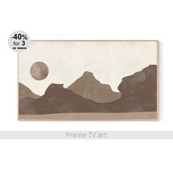 Samsung Frame TV landscape abstract beige, Frame TV art minimalist, Frame TV art neutral, Frame TV art download 4K | 484
