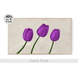 Frame TV art Download 4K, Samsung Frame TV Art painting flowers, Frame TV art spring, Frame TV art tulips | 486