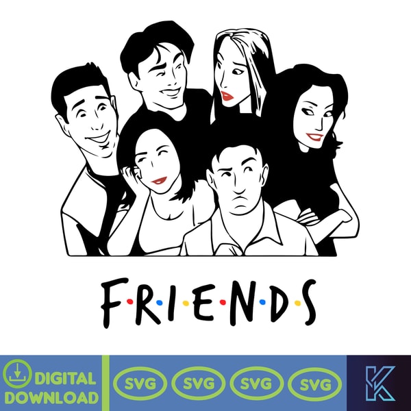 FRIENDS, Svg, Friends Tv Show Png, Friends Clipart, Friends - Inspire ...