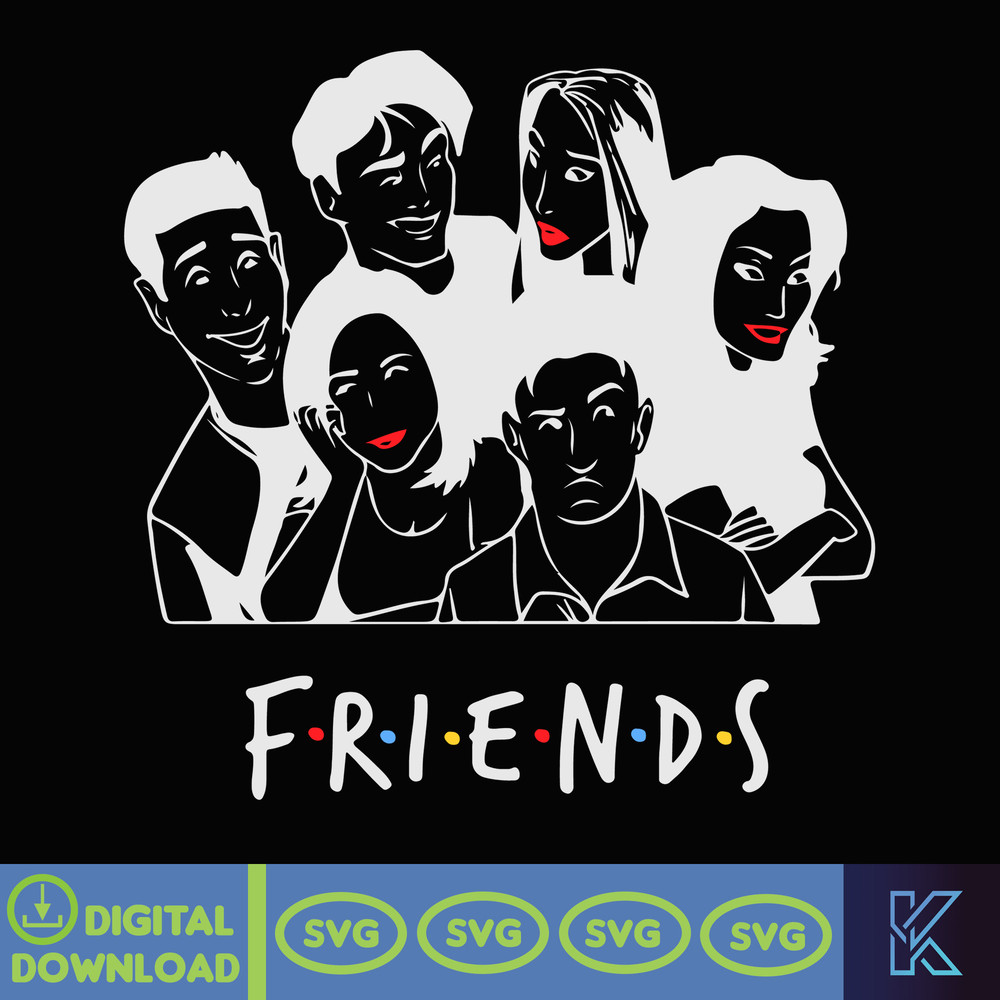 FRIENDS, Svg, Friends Tv Show Png, Friends Clipart, Friends Pdf, Svg files for cricut, Digital Instant Download (205).jpg
