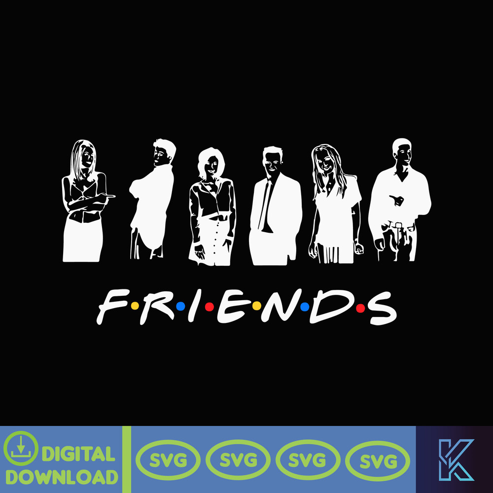 FRIENDS, Svg, Friends Tv Show Png, Friends Clipart, Friends Pdf, Svg files for cricut, Digital Instant Download (212).jpg