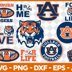 auburn tigers bundle svg, auburn tigers svg, ncaa svg, sport svg, png dxf eps file