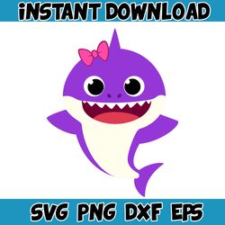 baby shark svg, baby shark birthday svg, baby shark, mommy shark svg (72)