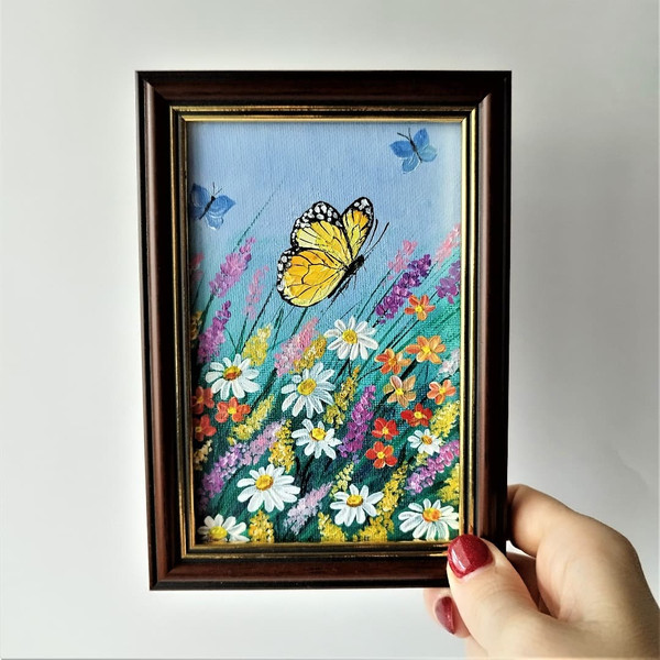 Small-acrylic-painting-yellow-butterfly-insect-artwork-wall-decor.jpg