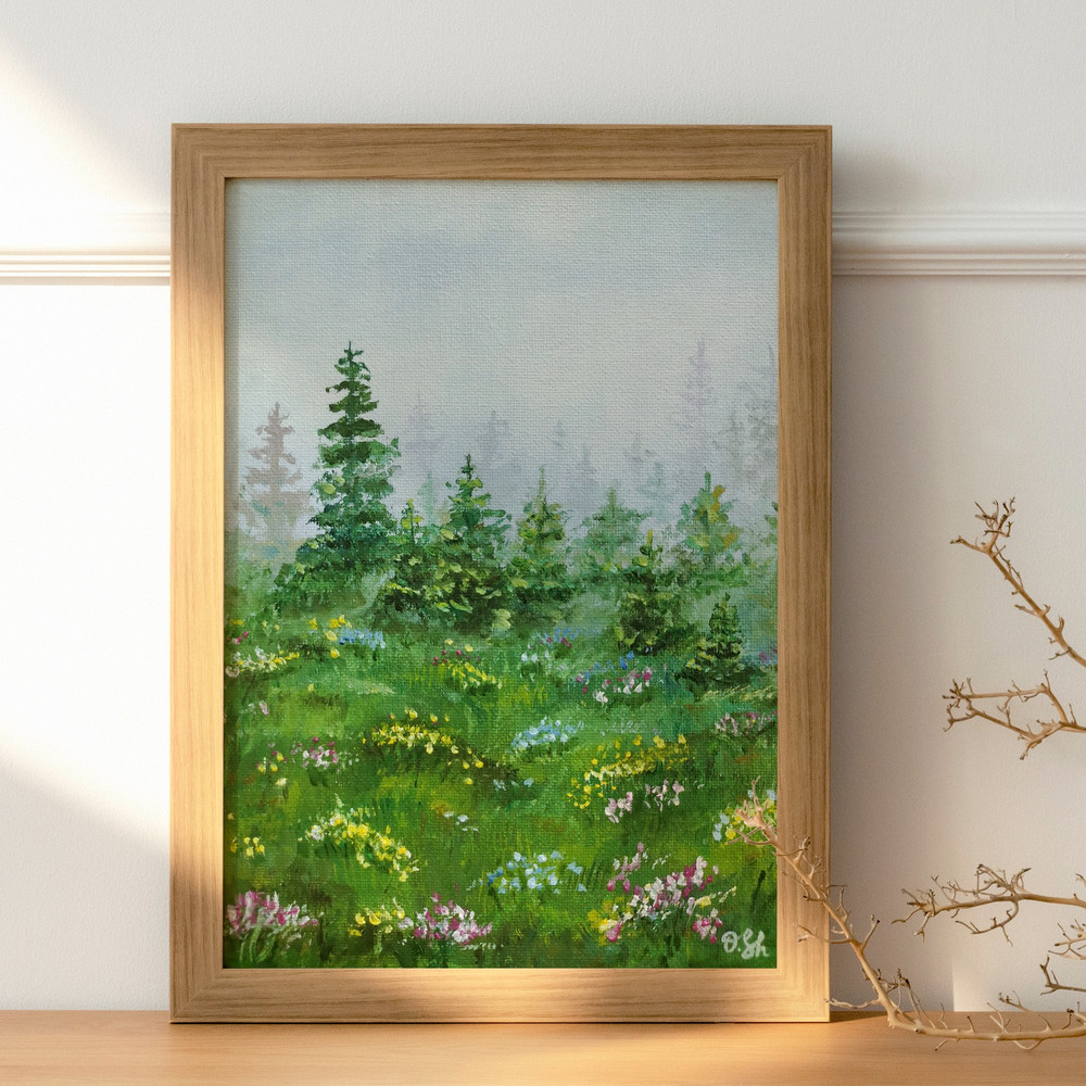 Forest fog oil painting original.jpg