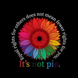 equal right for other does not mean fewer right for you it's not pie svg png