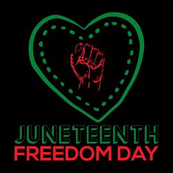 juneteenth freedom day svg png, heart svg, fist svg