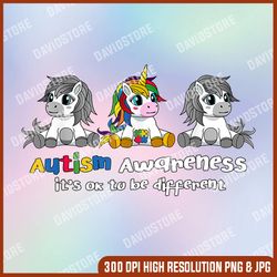 autism awareness png, it's ok to be different png, autism png, autism awareness png, autism day png, autism sublimation
