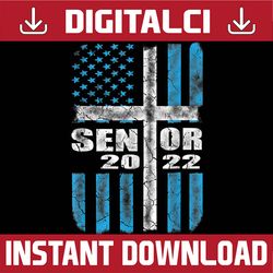 senior class of 2022 graduate christian graduation usa flag last day of school png sublimation design