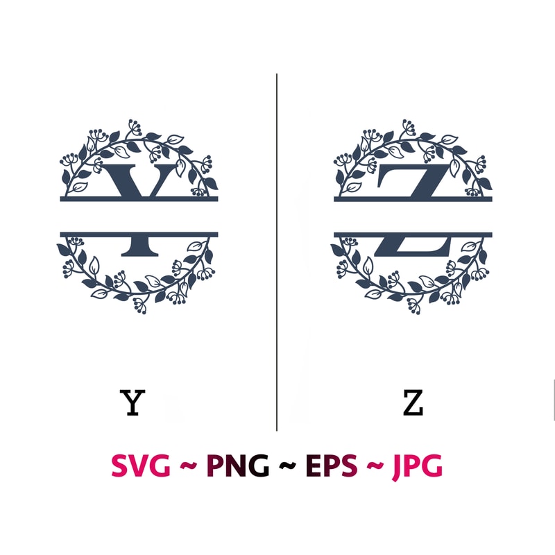 Fancy Split R Fancy Split letters SVG bundle, Fancy alphabets files, SVG f | Inspire ...