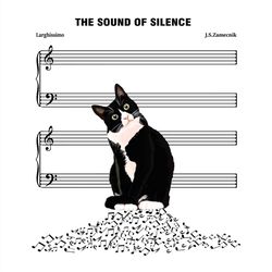 the sound of silence music and cute cats svg png