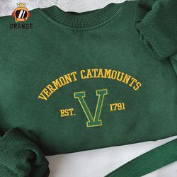 Vermont Catamounts Embroidered Sweatshirt, NCAA Embroidered Shirt, Vermont Catamounts Embroidered Hoodie, Unisex T-Shirt
