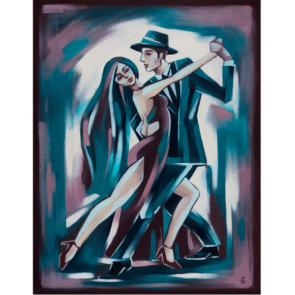 Tango painting Dance aerwork Original oil art — копия.jpg