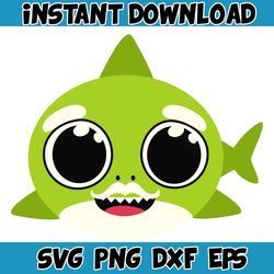 baby shark svg, baby shark birthday svg, baby shark, mommy shark svg (43)