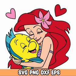 TheLittle Mermaid svg png dxf eps, Ariel Svg, Ariel clipart Png, LittleMermaid Png, Princess Png svg png dxf eps Instant