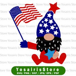 Gnome svg, independence day svg, fourth of july svg, usa svg, america svg,4th of july png eps dxf jpg