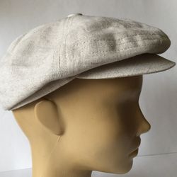 Linen cap Summer peaked cap Mens Womens cap