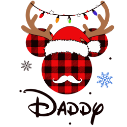 mickey daddy christmas svg, merry christmas svg, mickey svg, mickey xmas svg, disney mickey file cut digital download