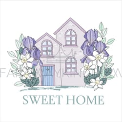 narcissus garden flower home cartoon vector illustration set