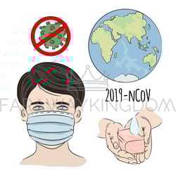 ncov stop coronavirus health earth human epidemic danger set