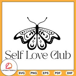 self love club svg png love yourself svg cutting files