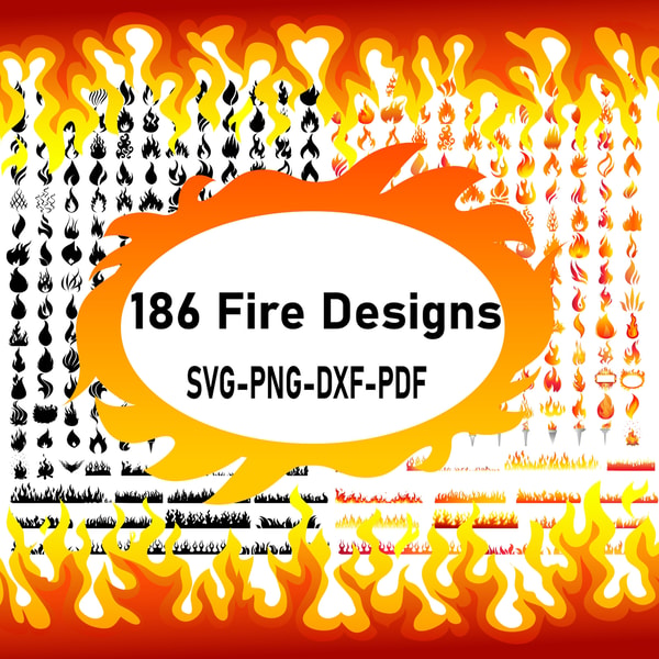 Basic Fire Svg Fire SVG Bundle, Fire ClipArt, Fire Svg Files, Fire Flames S | Inspire ...