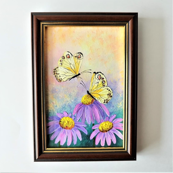 Mini-painting-insect-yellow-butterflies-acrylic-framed-art.jpg
