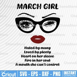december girl svg, woman with glasses svg printable, girl with leopard plaid bandana design, blink eyes png