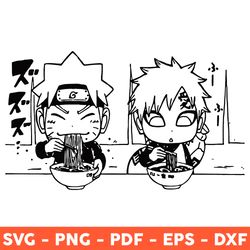 naruto and his best friend svg, anime svg, ramen svg, ramen noodles svg, love anime svg, manga svg, eps - download file