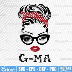 g-ma svg, g-ma birthday svg, g-ma gift design, g-ma face glasses svg png, g-ma christmas png, cricut